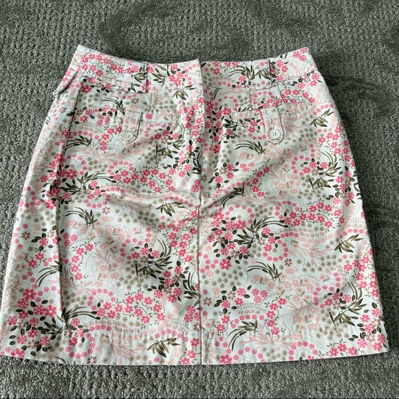 LOFT Dresses & Skirts - NWOT Women's 90s Y2K LOFT Floral Mini Skirt size 4 Petite 100% Cotton
